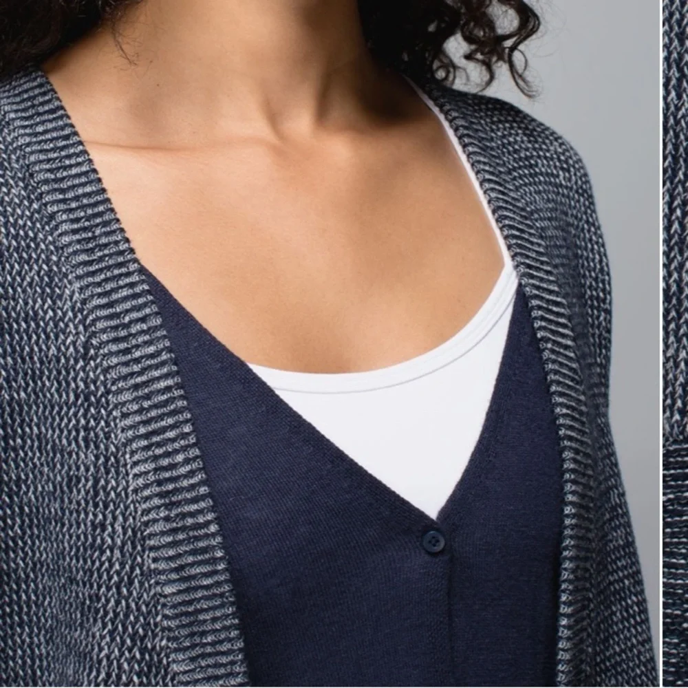 Lululemon vestigan cardigan sweater vest inkwell Size 8